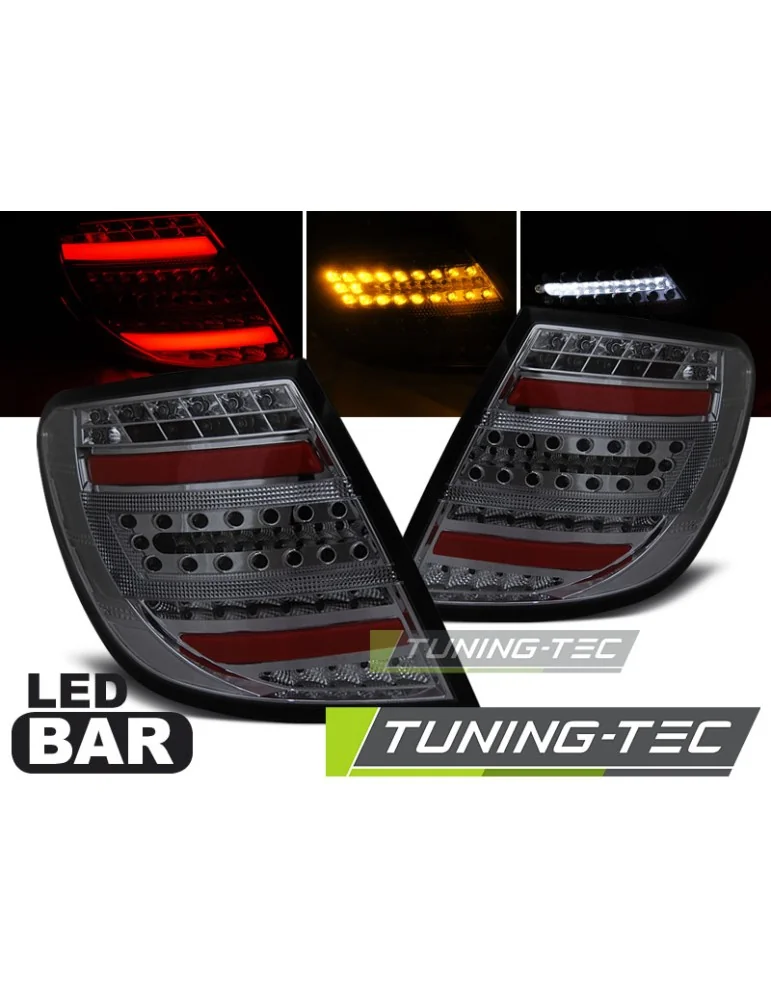 Feux arrière à LED fumés pour MERCEDES C-KLASA W204 Break 07-10