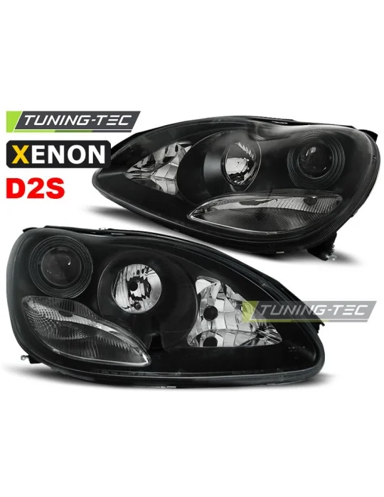 Phares au xénon noirs pour Mercedes W220 Classe S (2002 - 2005)