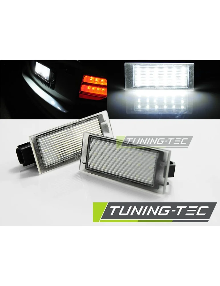 Éclairage de plaque à LED pour RENAULT TWINGO 2 CLIO 3,4 MEGANE 2,3 LAGUNA 2,3