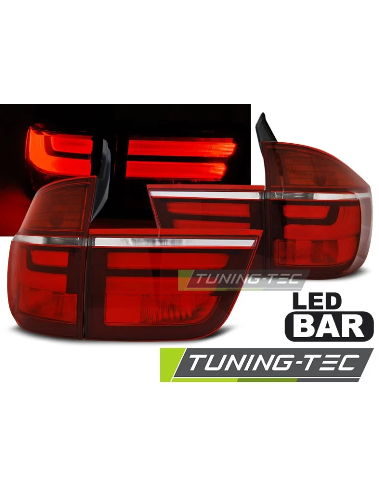 Feux arrière à LED rouges blancs pour BMW X5 E70 03.07-05.10