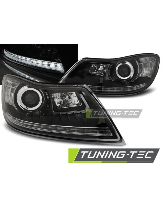 Phares à LED noirs pour Skoda Octavia (2009 - 2012)