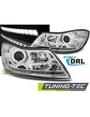 Phares chromés pour SKODA OCTAVIA 09-12