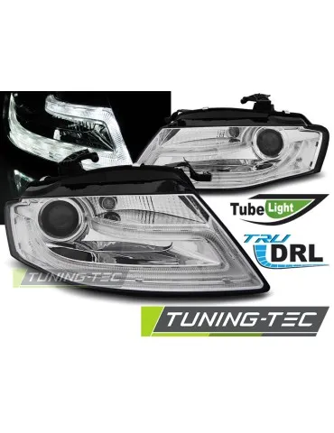 Phares chromés pour AUDI A4 B8 04.08-11
