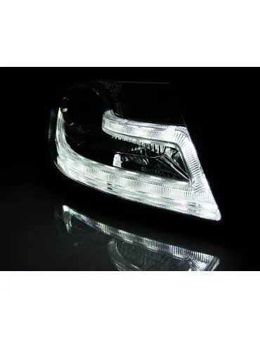 Phares au xénon chromés pour AUDI A4 B8 04.08-11