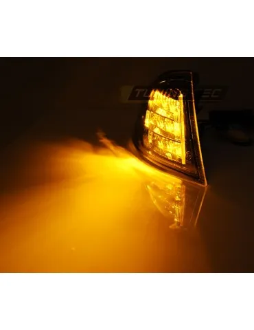 Clignotants avant à LED noirs pour BMW E46 05.98-08.01