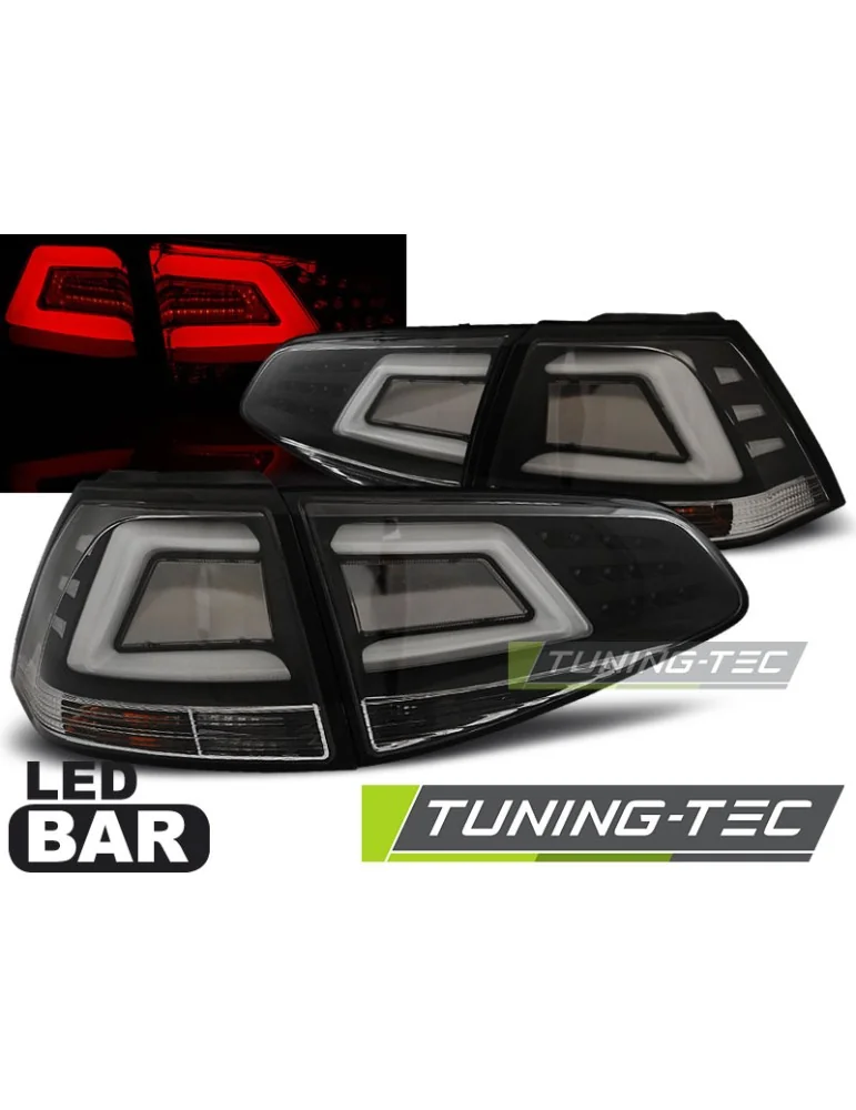 Feux arrière à LED noirs pour VW GOLF 7 13-17