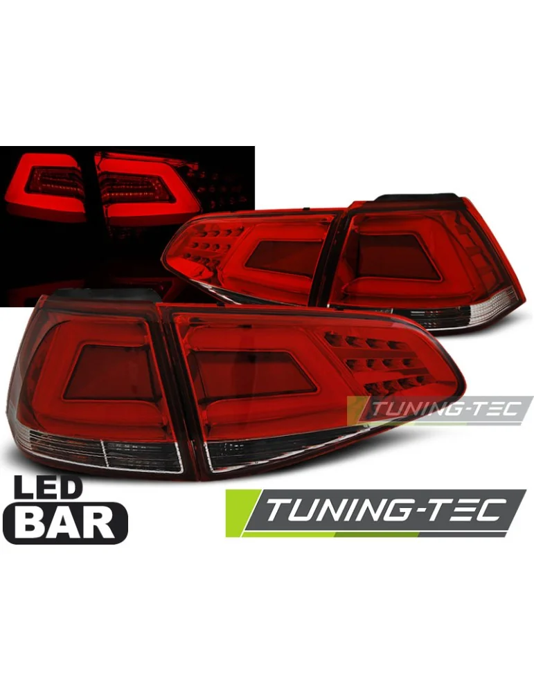Feux arrière à LED rouges pour VW GOLF 7 13-17