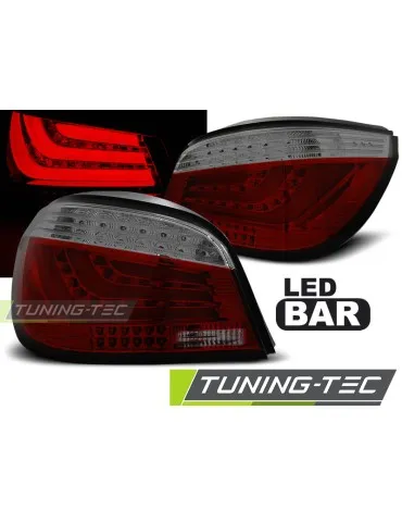 Feux arrière à LED fumés rouges pour BMW E60 07.03-02.07