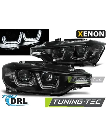 Phares au xénon noirs pour BMW F30/F31 10.11 05.15