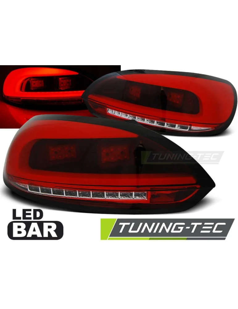 Feux arrière à LED rouges pour VW SCIROCCO III 08-04.14