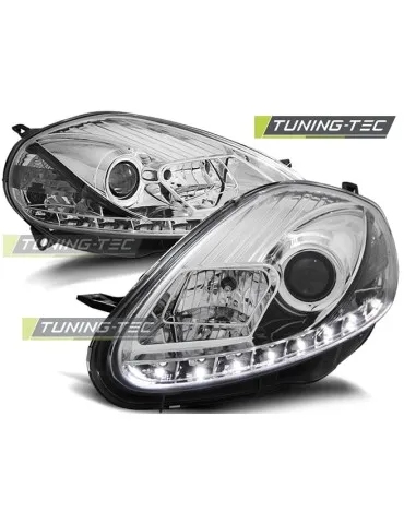 Phares à LED chromés pour FIAT GRANDE PUNTO 08-09