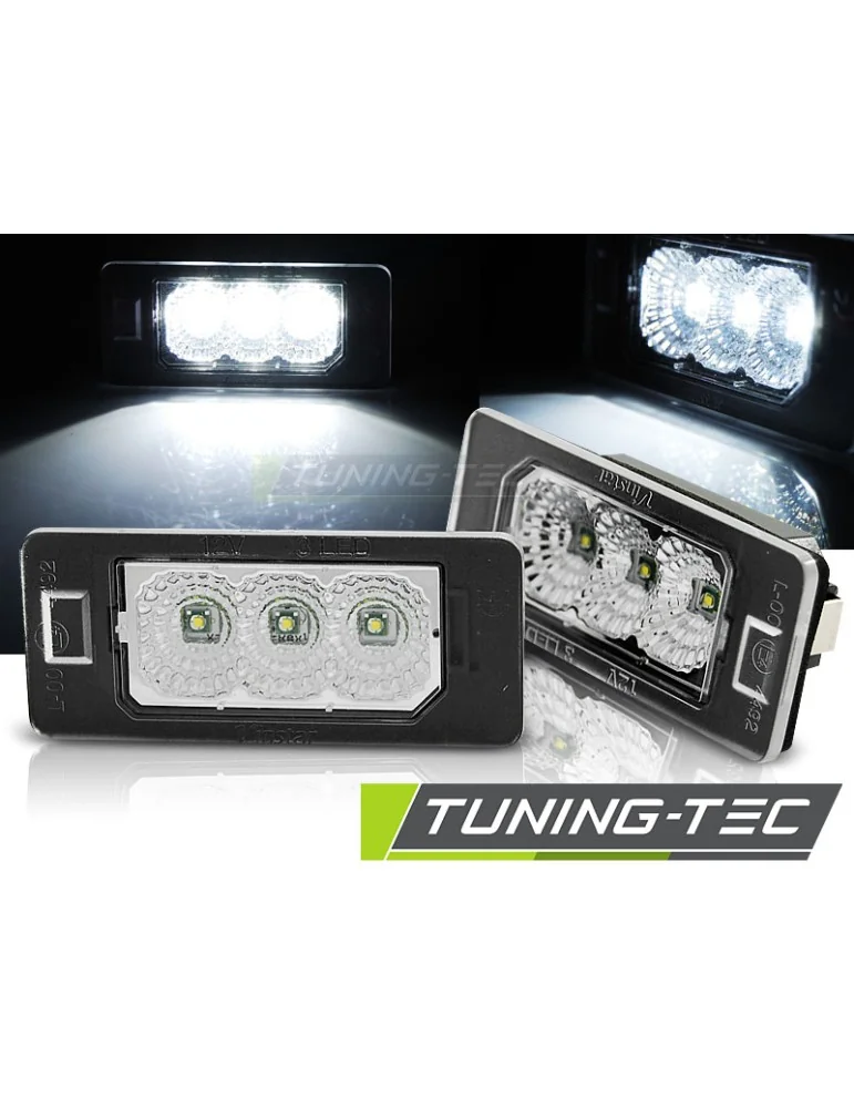 Éclairage de plaque à LED transparent pour BMW E90 F30 F32 E39 E60 F10 X3 X5 X6