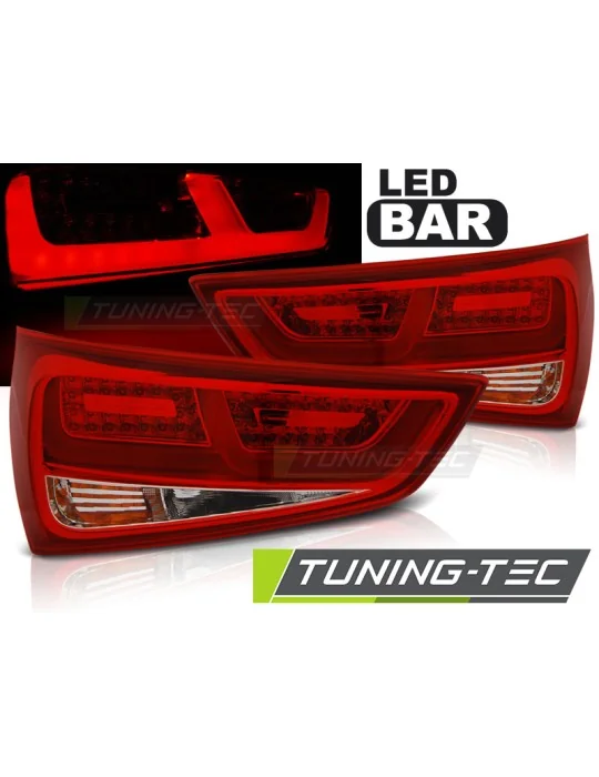 Feux arrière à LED rouges blancs pour Audi A1 (2010 - 2014)