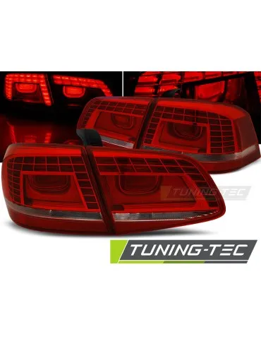 Feux arrière à LED rouges blancs pour VW PASSAT B7 Berline 10.10-10.14