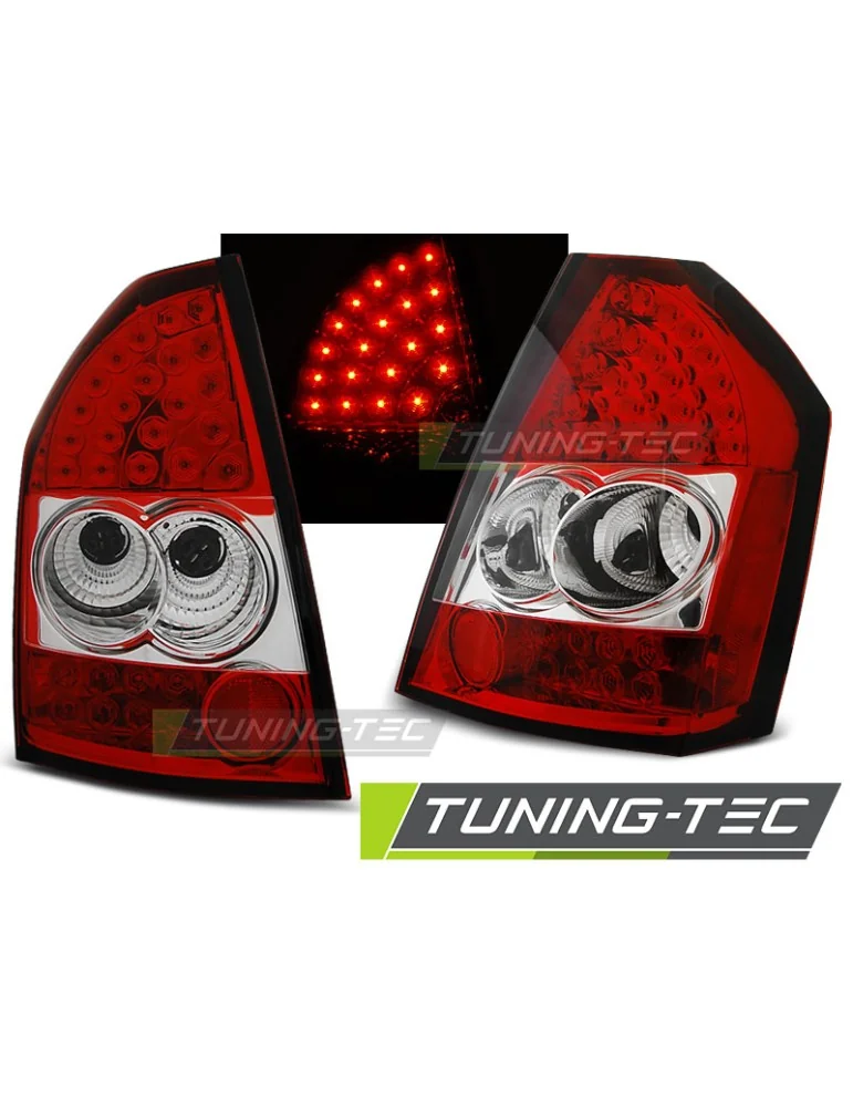 Feux arrière à LED rouges blancs pour CHRYSLER 300C/300 08-10
