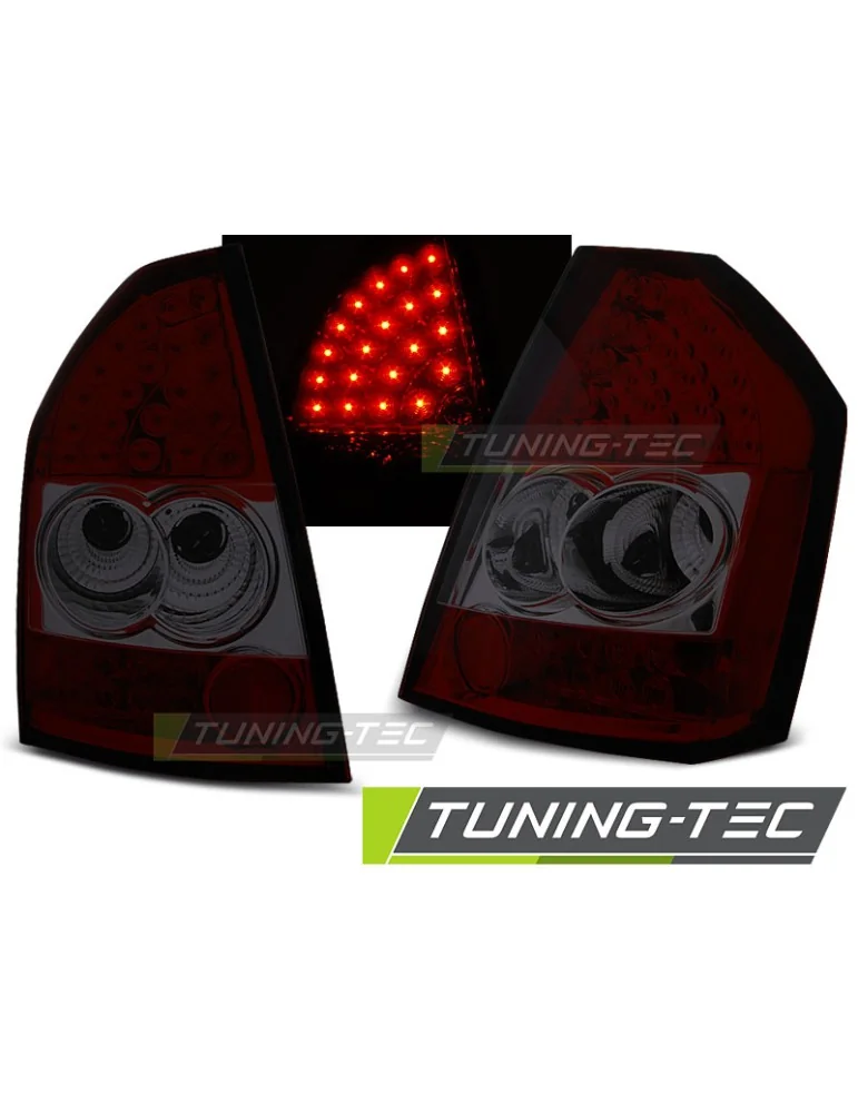 Feux arrière à LED fumés rouges pour CHRYSLER 300C/300 08-10