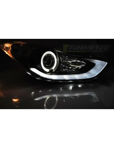 Phares à LED noirs pour HYUNDAI ELANTRA 11.10-15