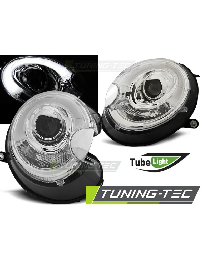 Phares à LED chromés pour BMW MINI COOPER 06-14