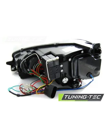 Phares à LED noirs rouges pour VW GOLF 7 12-17