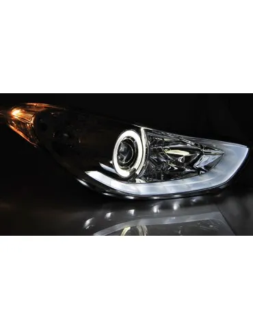 Phares à LED chromés pour HYUNDAI ELANTRA 11.10-15