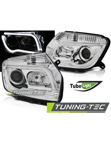 Phares à LED chromés pour DACIA DUSTER 04.10-14