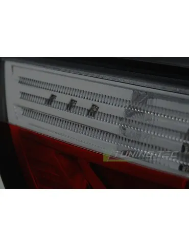 Feux arrière à LED fumés rouges pour BMW E60 03.07-12.09