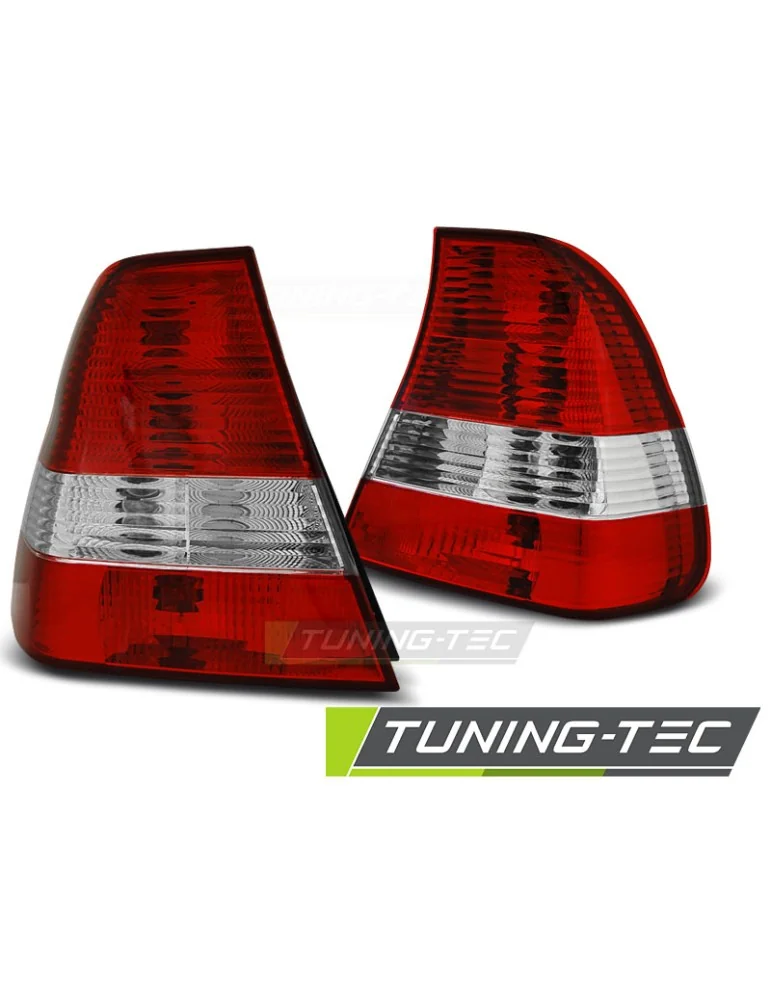 Feux arrière rouges blancs pour BMW E46 06.01-12.04 COMPACT