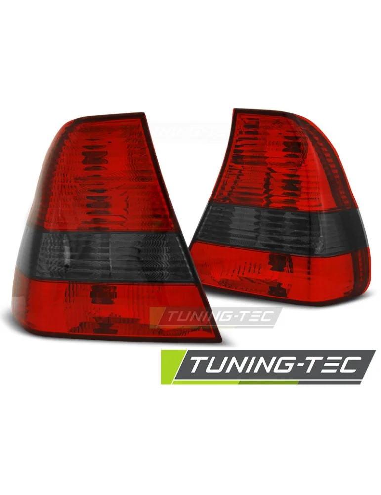 Feux arrière fumés rouges pour BMW E46 06.01-12.04 COMPACT