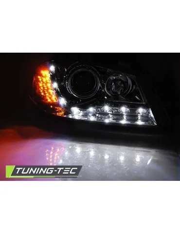 Phares à LED chromés pour SEAT IBIZA 6L 04.02-08