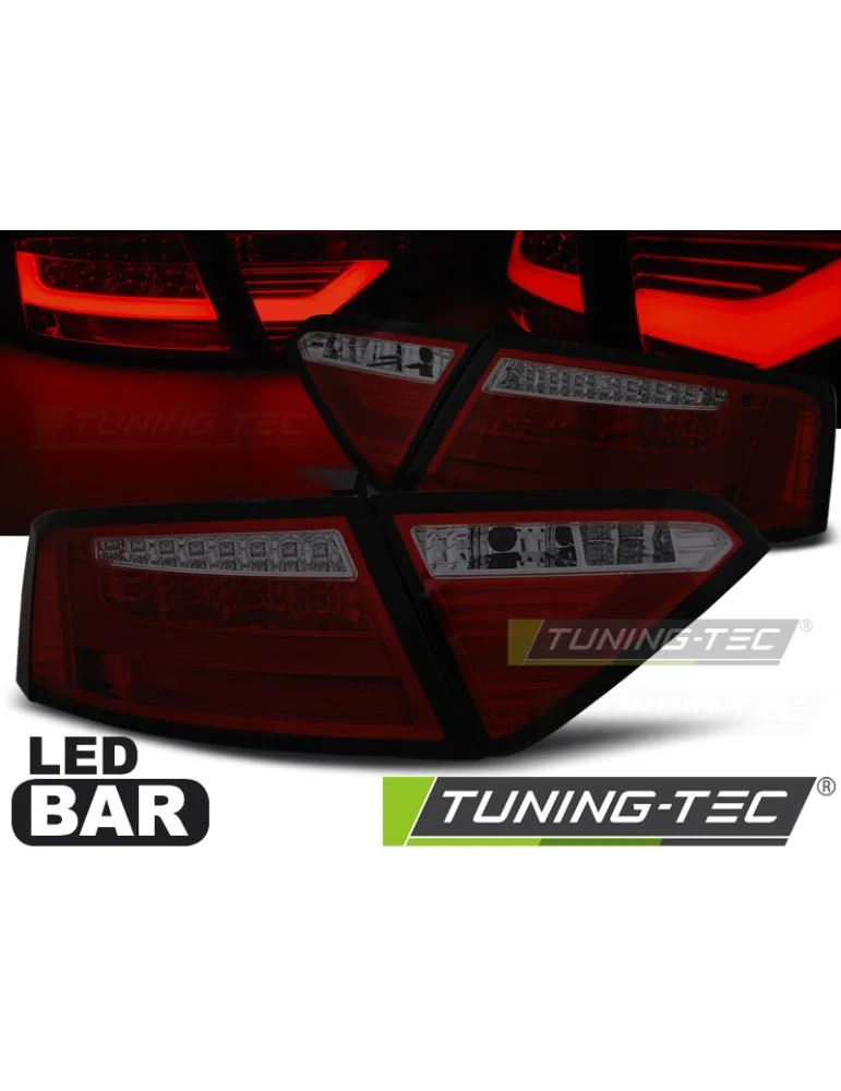 Feux arrière à LED fumés rouges pour AUDI A5 07-06.11
