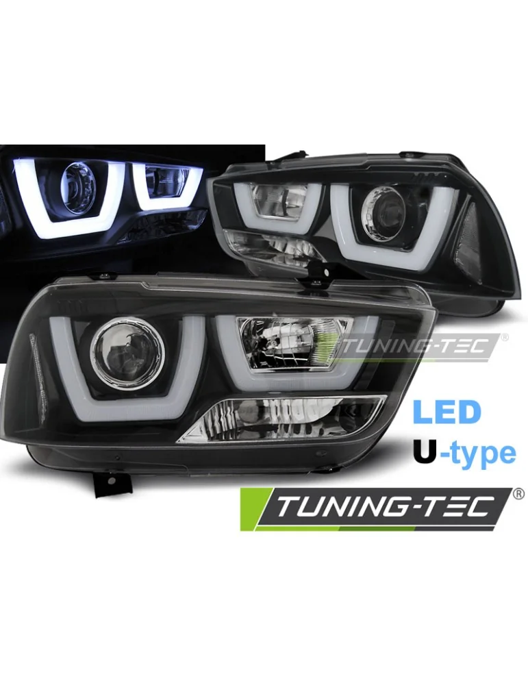 Phares à LED noirs pour DODGE CHARGER LX II 11-15