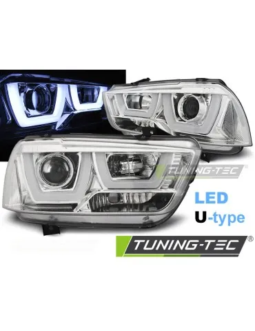 Phares à LED chromés pour DODGE CHARGER LX II 11-15