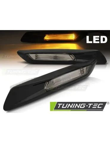 Répétiteurs latéraux à LED noirs pour BMW F10/F11 10-13