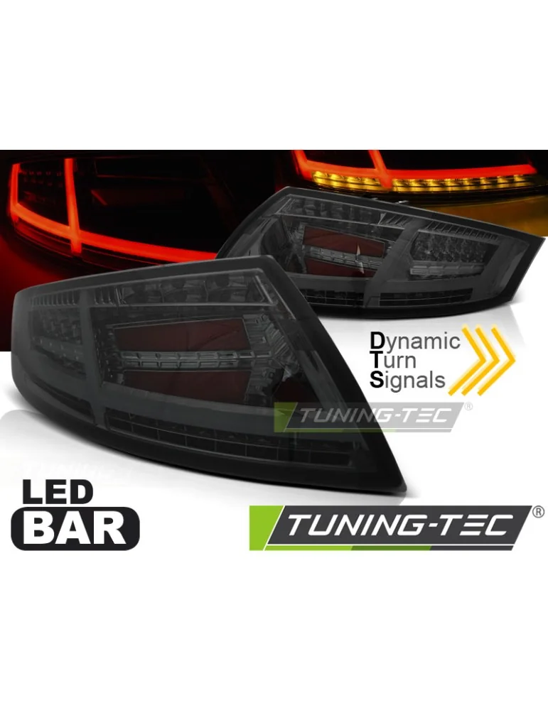 Feux arrière à LED fumés pour AUDI TT 04.06-02.14