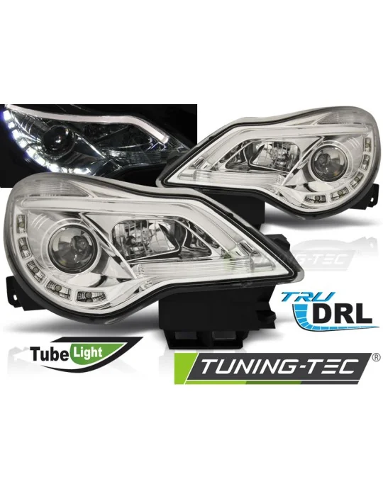 Phares chromés pour Opel Corsa D (2011 - 2014)
