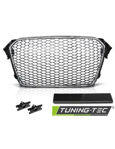 Calandre noire chromée pour AUDI A4 B8 11.11-15