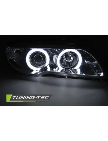 Phares au xénon chromés pour BMW E46 04.03-06 Coupé Cabriolet