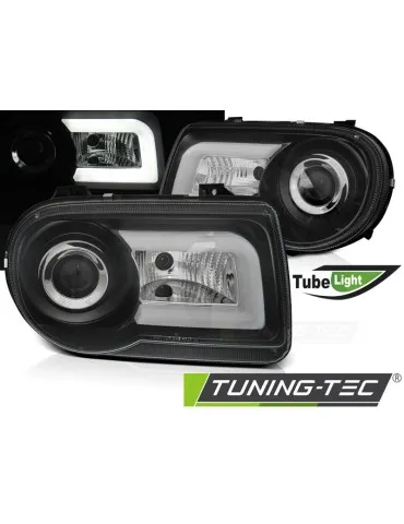 Phares à LED noirs pour CHRYSLER 300C 05-10