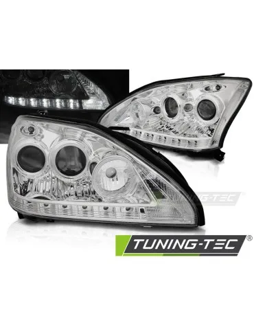 Phares à LED chromés pour LEXUS RX 330 350 03-08