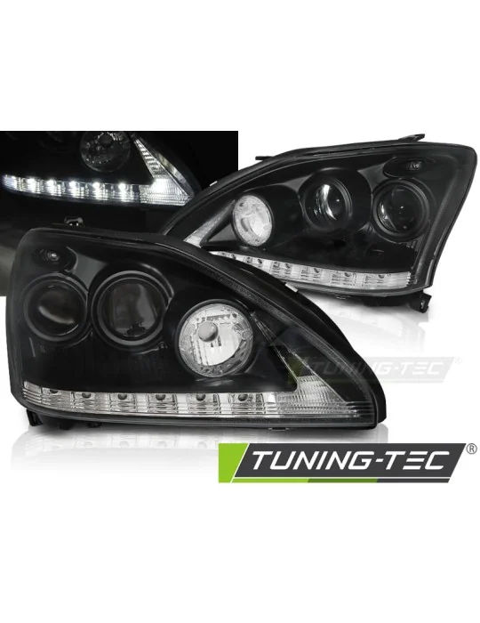 Phares à LED noirs pour Lexus RX 330 350 (2003 - 2008)