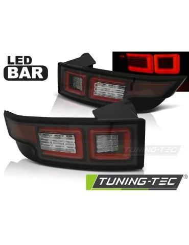 Feux arrière à LED noirs pour LAND ROVER RANGE ROVER EVOQUE 11-18