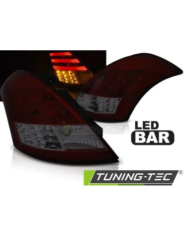 Feux arrière à LED fumés rouges