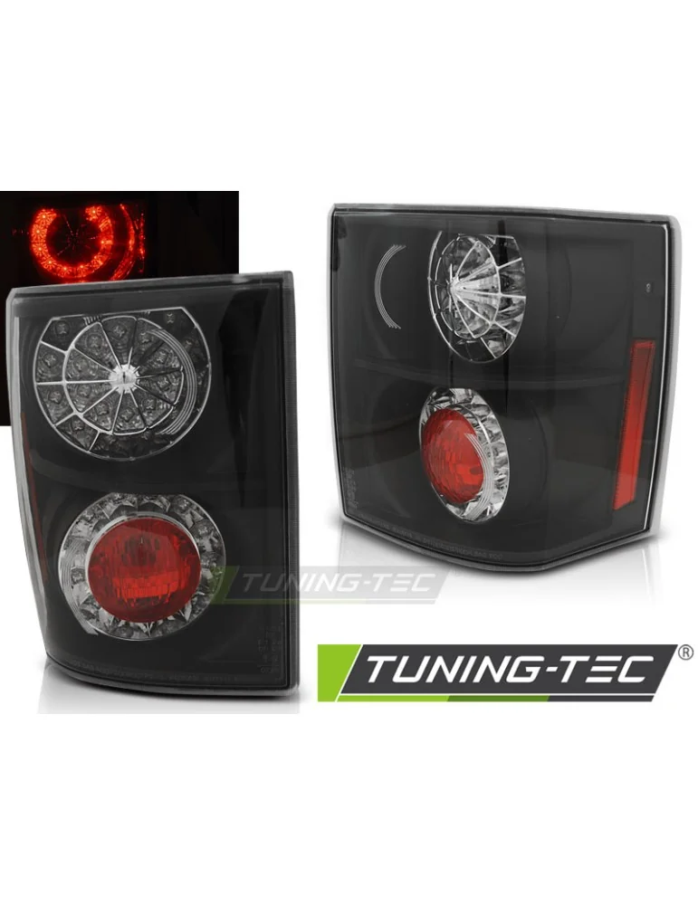 Feux arrière à LED noirs pour LAND ROVER RANGE ROVER III 02-12