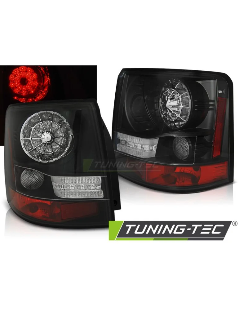 Feux arrière à LED noirs pour LAND ROVER RANGE ROVER 05-09