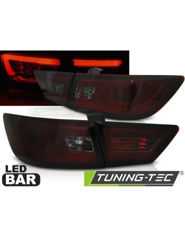 Feux arrière à LED fumés rouges pour RENAULT CLIO IV 13-16 berline à hayon