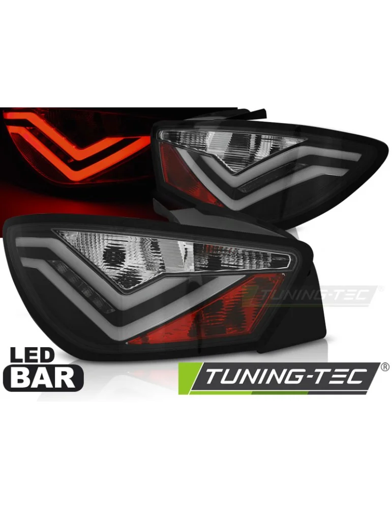 Feux arrière à LED noirs pour SEAT IBIZA 6J 3 portes 06.08-12