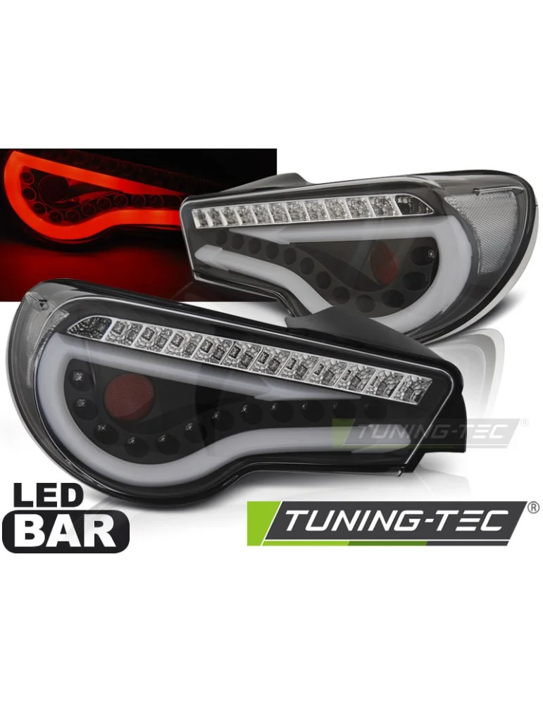 Feux arrière à LED noirs pour TOYOTA GT86 12-16