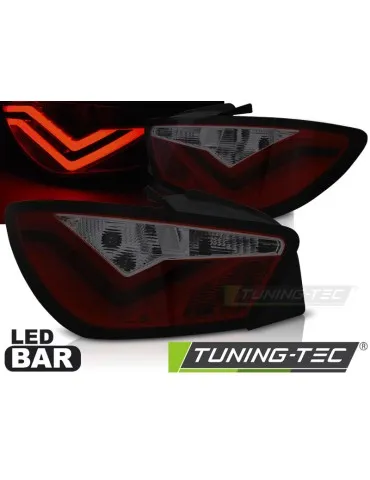 Feux arrière à LED fumés rouges pour SEAT IBIZA 6J 3 portes 06.08-12