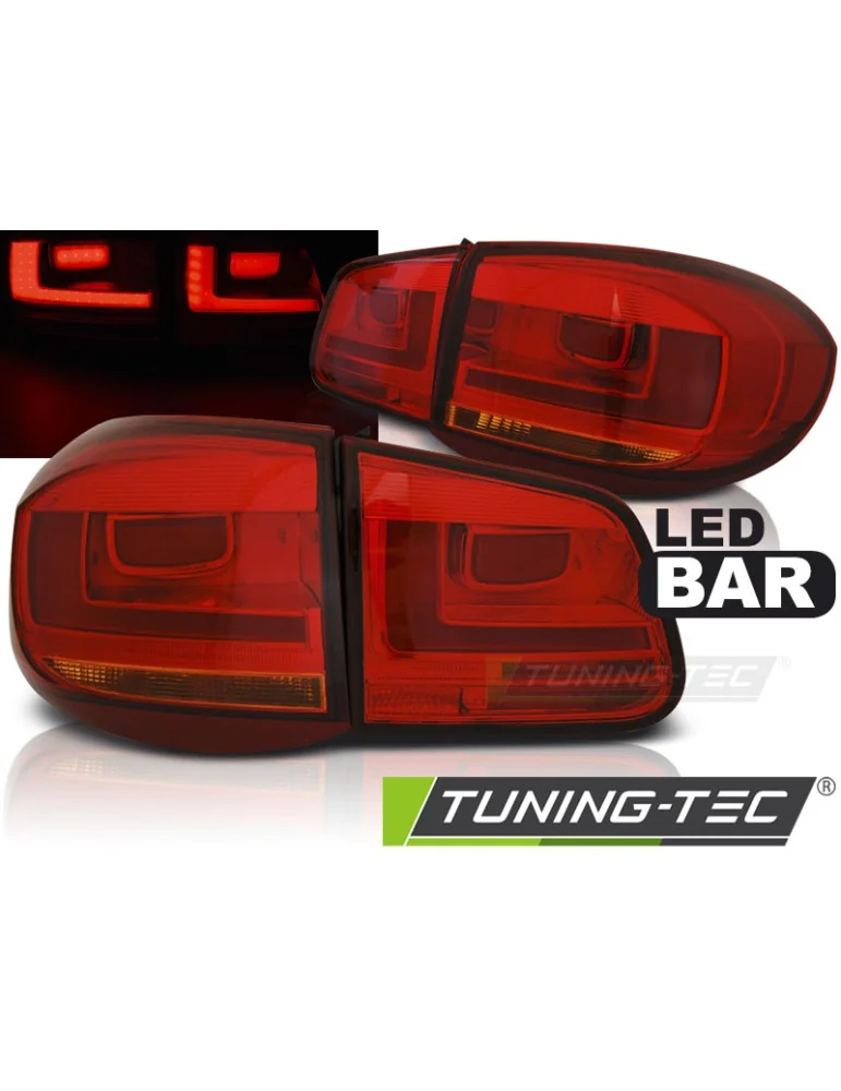 Feux arrière à LED rouges pour VW TIGUAN 07-07.11