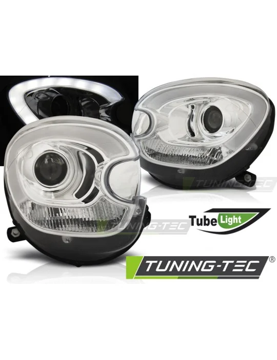 Phares à LED chromés pour BMW Mini Cooper R60 R61 Countryman (2010 - 2016)